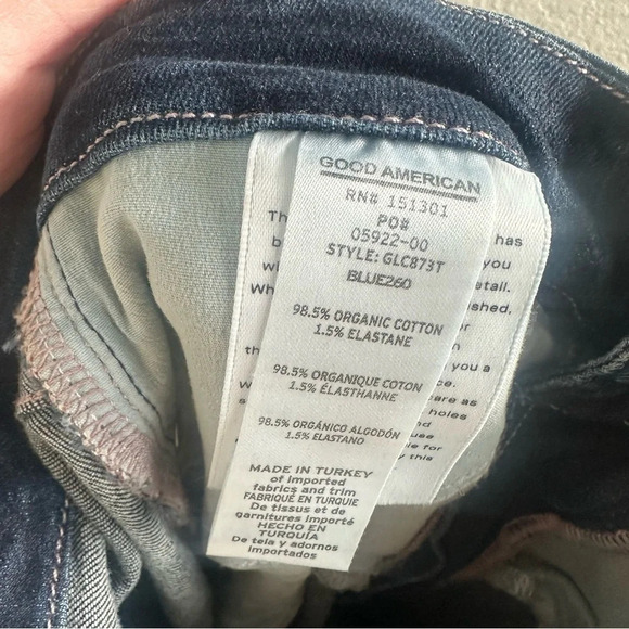 Good American Good Legs Skinny Cropped Jeans in Blue260 - Picture 9 of 9